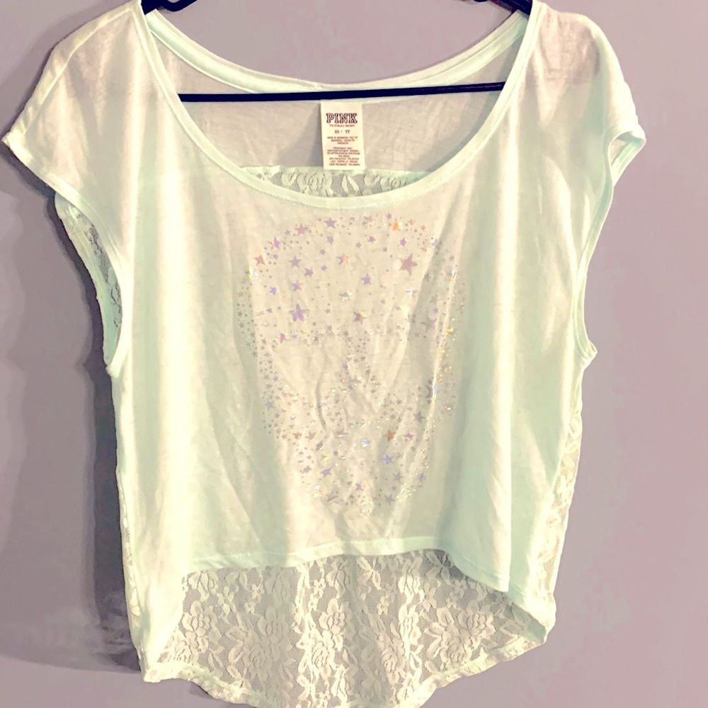 Pink mint green high low top